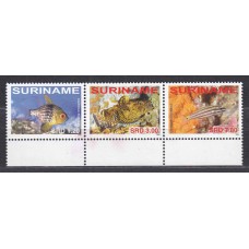 Surinam - Correo 2008 Yvert 1945/47 ** Mnh Fauna Marina - Peces