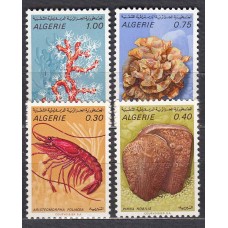 Argelia - Correo Yvert 510/13 ** Mnh Fauna Marina