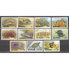 Barbados - Correo 1986 Yvert 659/71 ** Mnh Faltan 664-667-671 Fauna Marina - Peces