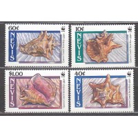 Nevis - Correo Yvert 517/20 ** Mnh Fauna Marina - Caracolas