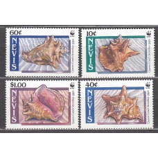 Nevis - Correo Yvert 517/20 ** Mnh Fauna Marina - Caracolas