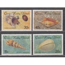 Cocos - Correo Yvert 145/48 ** Mnh Fauna Marina - Caracolas