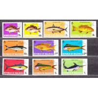 Maldives Correo Yvert 411/20 ** Mnh Fauna Marina - Peces