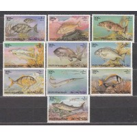 Bahrain - Correo Yvert 331/40 ** Mnh Fauna Marina - Peces