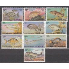 Bahrain - Correo Yvert 331/40 ** Mnh Fauna Marina - Peces