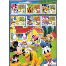 Singapur - Correo Yvert 1134/38 en Hoja con viñetas Walt Disney ** Mnh 