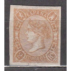 España Clásicos 1865 Edifil 73A * Mh Pequeño defecto