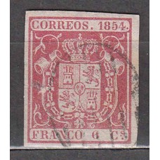 España Clásicos 1854 Edifil 24 Usado - Defecto