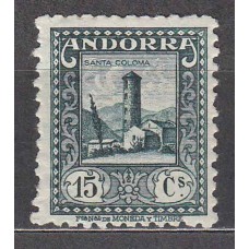 Andorra Española Sueltos 1929 Edifil 18 * Mh 