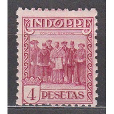 Andorra Española Sueltos 1935 Edifil 42 * Mh