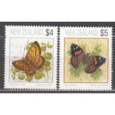 Nueva Zelanda - Correo 1995 Yvert 1340/41 ** Mnh Fauna - Mariposas