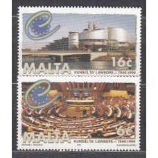 Malta - Correo 1999 Yvert 1037/38 ** Mnh Consejo de Europa