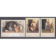 Malta - Correo 1990 Yvert 829/31 ** Mnh Navidad