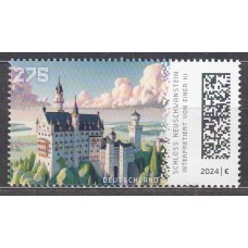 Alemania Federal Correo 2024 ** Mnh Castillo de Neuschwanstein