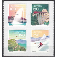 Suiza Correo 2024 ** Mnh Atracciones Suizas