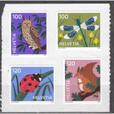 Suiza Correo 2024 Yvert 2851/54 ** Mnh Animales - Fauna