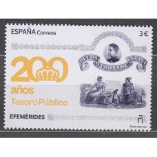 España II Centenario Correo 2024 ** Mnh Efemerides Bicentenario del Tesoro Público