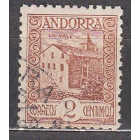 Andorra Española Sueltos 1935 Edifil 28 usado