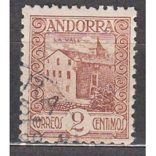 Andorra Española Sueltos 1935 Edifil 28 usado