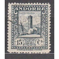 Andorra Española Sueltos 1929 Edifil 18 usado