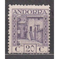 Andorra Española Sueltos 1929 Edifil 19 usado