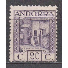 Andorra Española Sueltos 1929 Edifil 19 usado