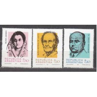 Argentina Correo 1986 Yvert 1536/38 ** Mnh Personajes