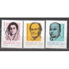 Argentina Correo 1986 Yvert 1536/38 ** Mnh Personajes