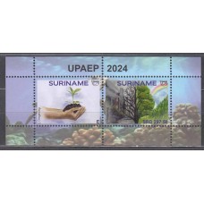 Suriname Upaep Hoja 2024 ** Mnh 