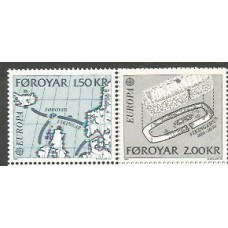 Feroe - Correo Yvert 64/5 ** Mnh Europa