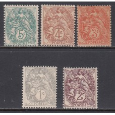 Francia - Correo 1900 Yvert 107/11 ** Mnh