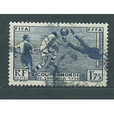 Francia - Correo 1938 Yvert 396 usado   Deportes fútbol