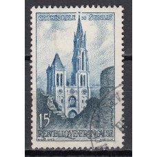 Francia - Correo 1958 Yvert 1165 usado   Catedral de Senlis