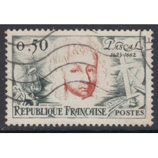 Francia - Correo 1962 Yvert 1344 usado   Blaise Pascal