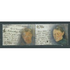 Finlandia - Correo 2008 Yvert 1880/1 ** Mnh Escritores