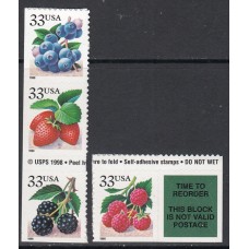 Estados Unidos - Correo 1999 Yvert 2874/7 ** Mnh Frutos