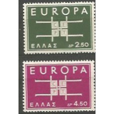 Grecia - Correo 1963 Yvert 799/800 ** Mnh Europa