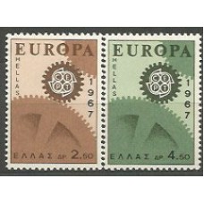 Grecia - Correo 1967 Yvert 926/7 ** Mnh Europa