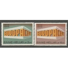 Grecia - Correo 1969 Yvert 982/3 ** Mnh Europa