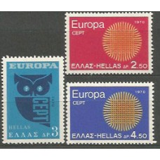 Grecia - Correo 1970 Yvert 1020/2 ** Mnh Europa