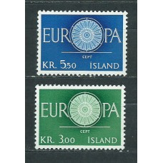 Islandia - Correo 1960 Yvert 301/2 ** Mnh Europa