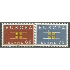 Islandia - Correo 1963 Yvert 328/9 ** Mnh Europa