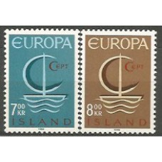 Islandia - Correo 1966 Yvert 359/60 * Mh Europa