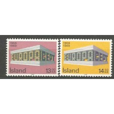 Islandia - Correo 1969 Yvert 383/4 ** Mnh Europa