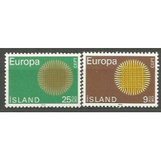 Islandia - Correo 1970 Yvert 395/6 ** Mnh Europa