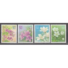 Japon - Correo 2004 Yvert 3525/8 ** Mnh  Flores