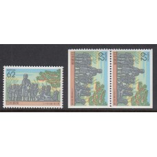 Japon - Correo 1993 Yvert 2037+2037a ** Mnh  Estatuas