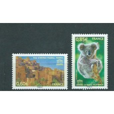 Francia - Servicio Yvert 138/9 ** Mnh  UNESCO