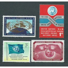 Naciones Unidas - Nueva York Correo 1962 Yvert 100/3 ** Mnh