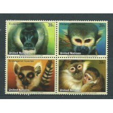 Naciones Unidas - Nueva York Correo 2007 Yvert 1024/7 ** Mnh Fauna